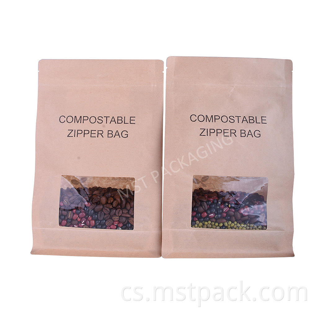 Paper Compostable Zip Bag